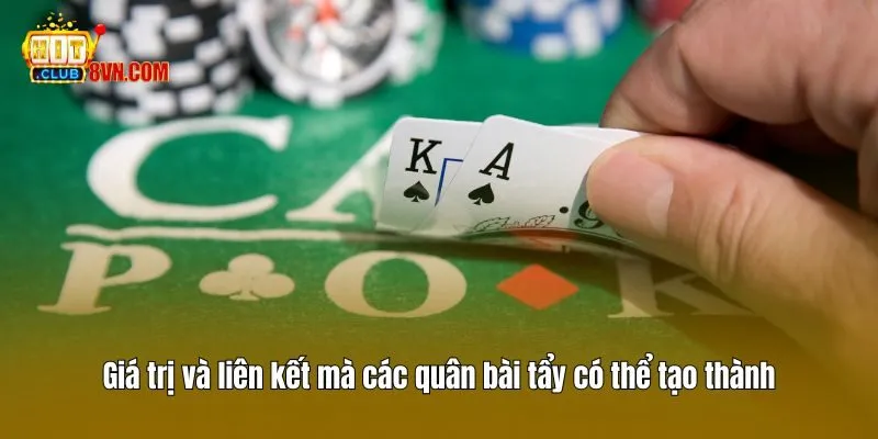 Bài Tẩy - Khám Phá Bí Mật Khi Chơi Poker Cùng Hitclub 3 Giá trị và liên kết mà các quân bài tẩy có thể tạo thành