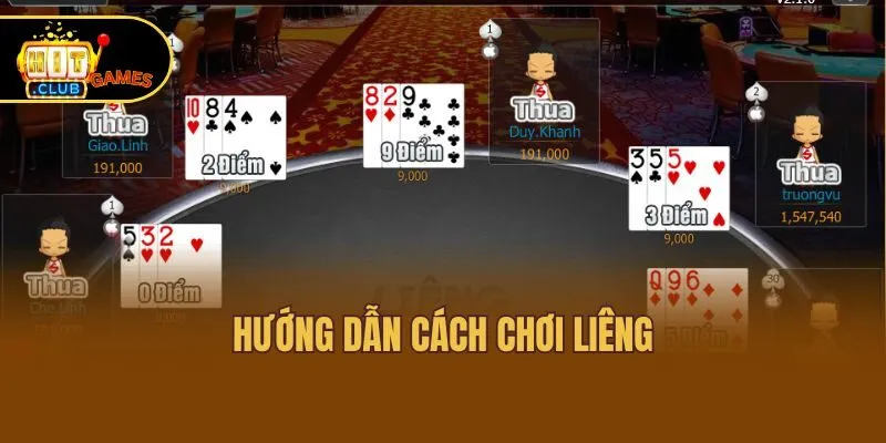 Liêng - Game Bài Đẳng Cấp, Cách Chơi Đơn Giản Tại Hitclub 4 Hướng dẫn cách chơi liêng